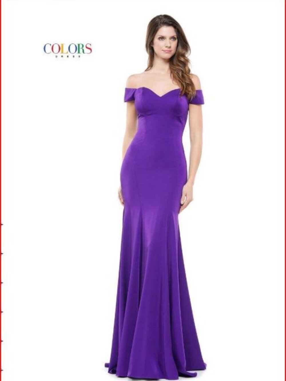 Size 14 Purple Prom Formal Gown By COLORS